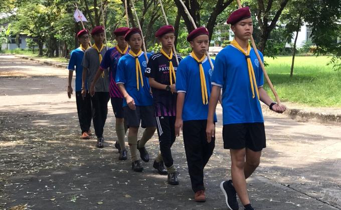 ฝึกทักษะลูกเสือ 