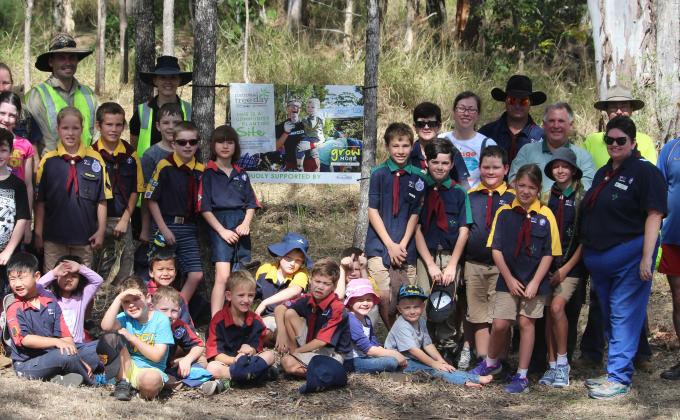 Mount Archer Scout Group help out at National Tree Day