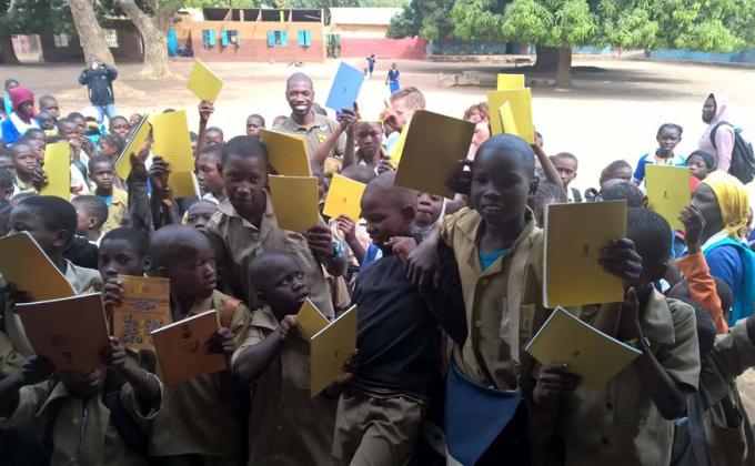 Help the school children, with school materials