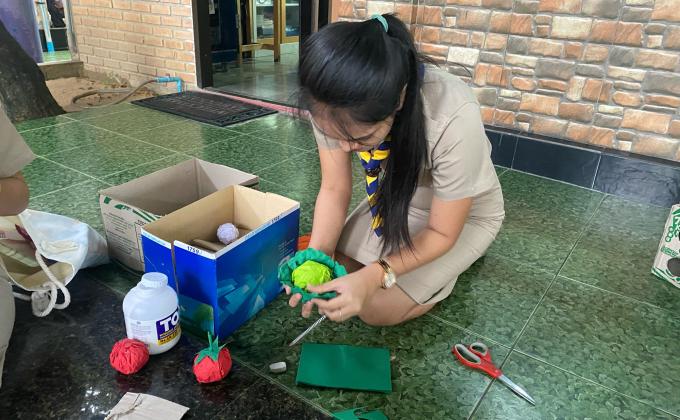 จิตอาสาทำสื่อการสอน