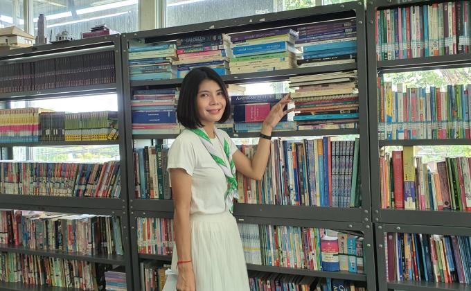 ช่วยจัดหนังสือห้องสมุด