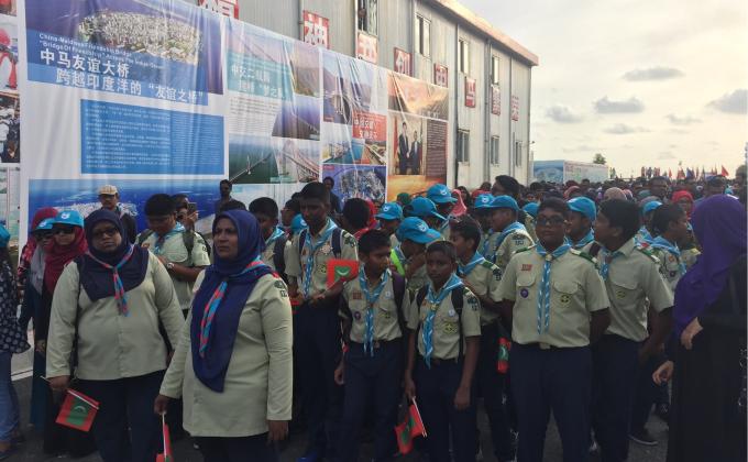 Scouts assisted ‘Pedestrian Day at Sina-Male’ Bridge’ 