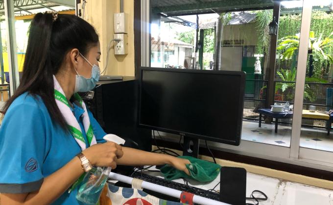 เช็ดทำความสะอาดคอมพิวเตอร์