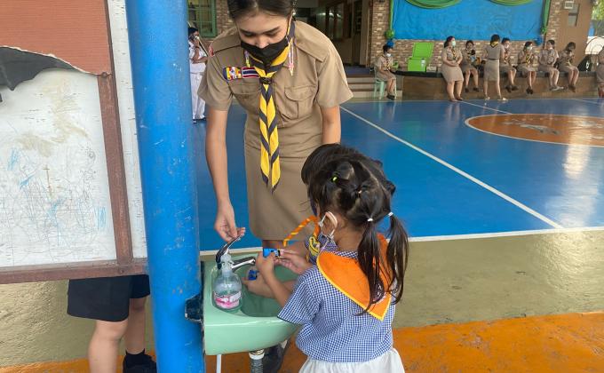 จิตอาสาวิธีการล้างมือ 7 ขั้นตอน