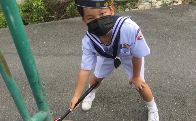 จิตอาสา เก็บขยะ