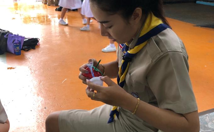 จิตอาสาทำสื่อการสอน