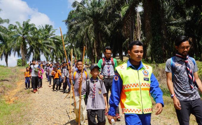 Pendakian Bukit Felda Sahabat View Sempena Program Keamanan Pengakap Sejahtera