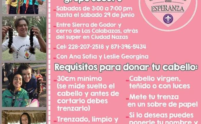Dona tu cabello, dona esperanza Torreón 2019