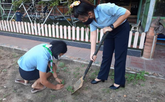 จิตอาสา ปลูกต้นไม้