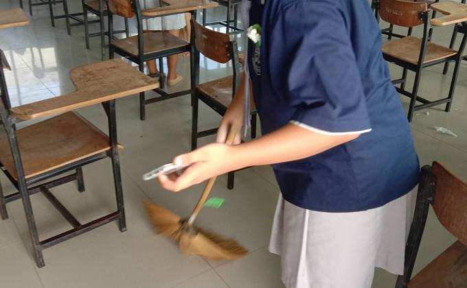 กิจกรรมทำความสะอาดห้องเรียน
