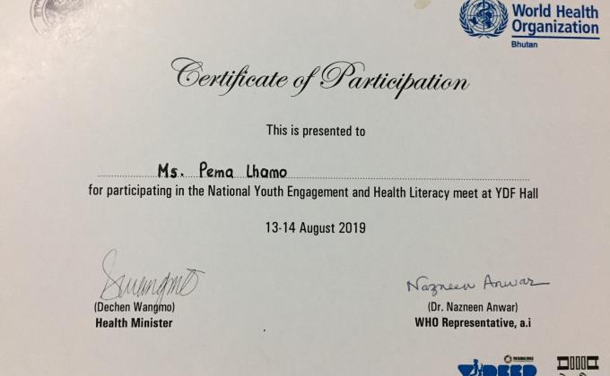 Active participation during National Youth Engagement and Health literacy Meet