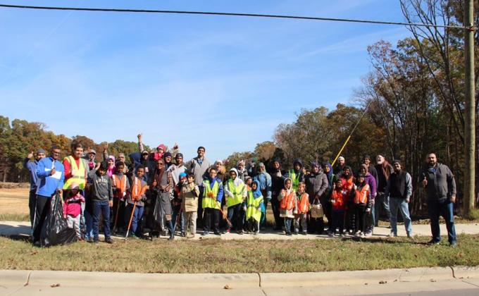 Highway Cleanup  (Cub scouts Pack and Troop 321, Muslim Community Center of Charlotte, NC) 