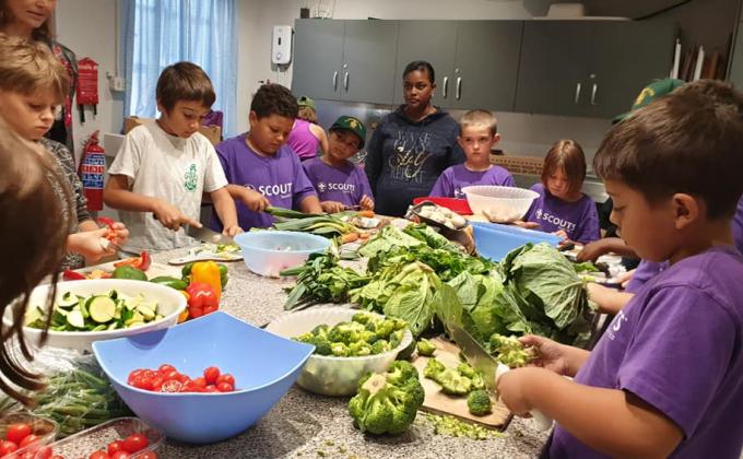 Cubs run Soup Kitchen for the Haven Night Shelter in Cape Town, South Africa
