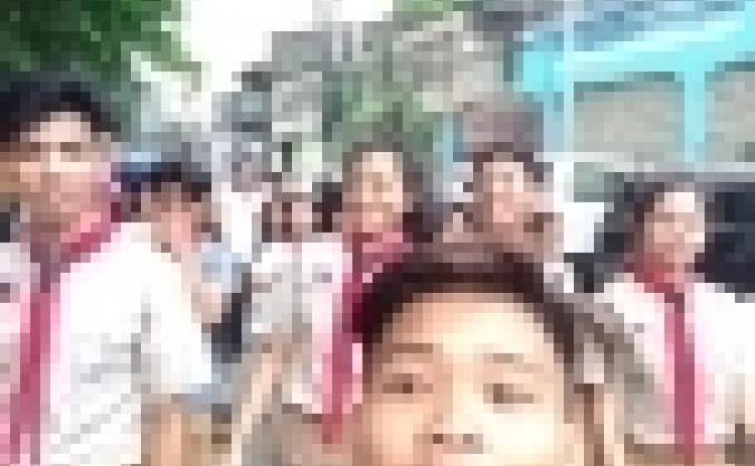 Day#1 Opening Program Of Brigada Eswela (Parade) SWA Entry Of Caloocan High School Senior Scouts