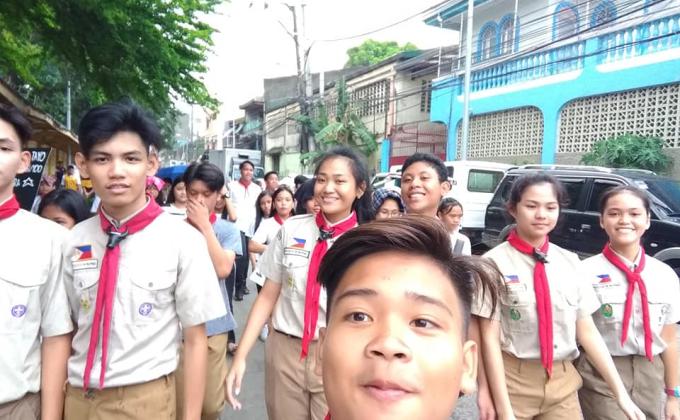 Day 1 Opening program of brigada eskwela ( Parade) Hazard Mapping