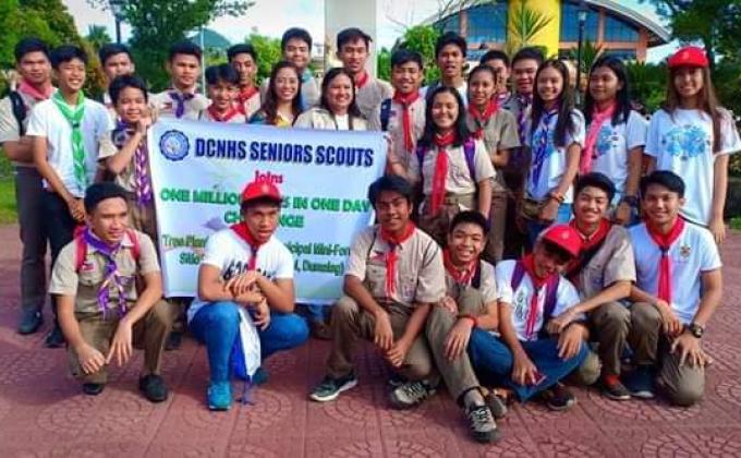 DCNHS Senior Scouts joins in One Million Trees In One Day Challenge
