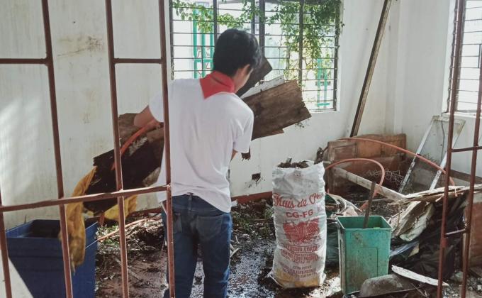ENHANCEMENT OF THE HOME ECONOMICS BUILDING (REPAIRING WINDOWS & PUTTING UP CABINETS,MEDICAL SUPPLIES AND READING MATERIALS)