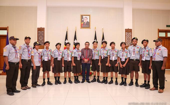  UNE-TL KROKODILU CONTINGENT which will be participate the 24th World Scout Jamboree in West Virgina-USA 2019