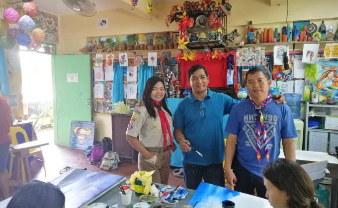 Arts and Crafts  "Halina't Lumikha" Workshop Day 1 - Painting Session | SW Project.  