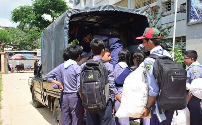 ত্রান সামগ্রী সংগ্রহ ও বিতরণ(২০১৯)