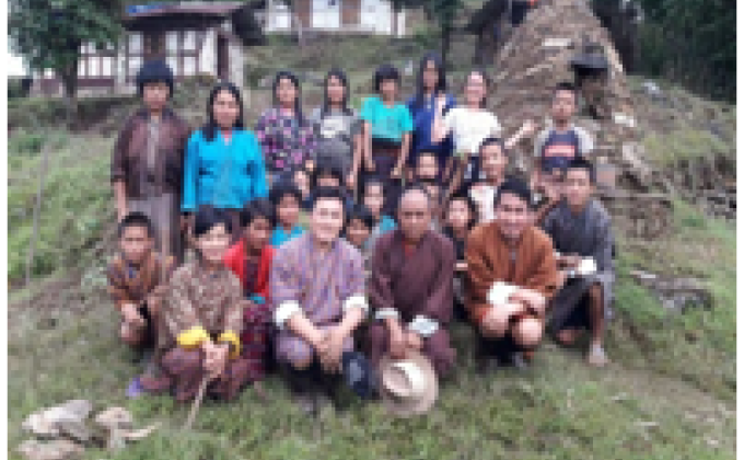 Plant Golden Hedges around Perung Lhakhang