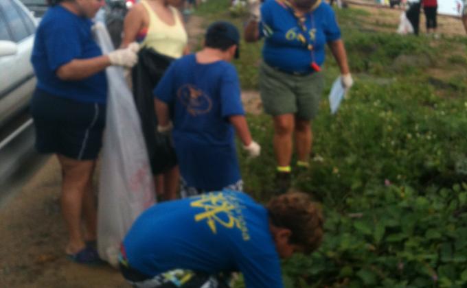 Limpieza de las costas