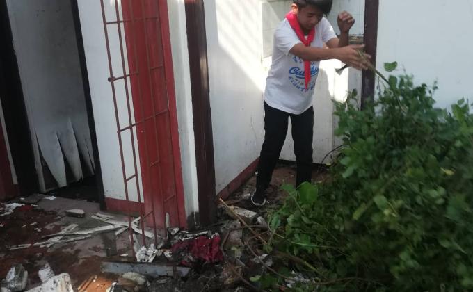 ENHANCEMENT OF HOME ECONOMICS BUILDING (CLEANING THE GARDEN AND PLANTING FLOWERING/ORNAMENTAL PLANTS)