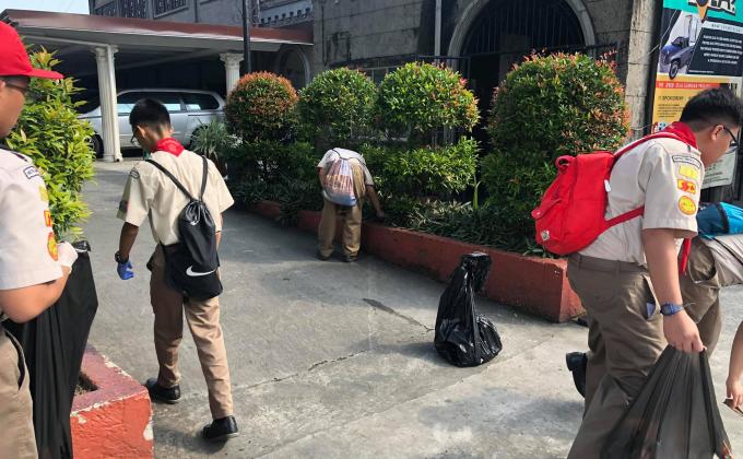 Marikina City Scouts City-wide Clean up Drive and Tree Planting