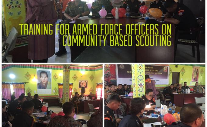 Training on Community Based Scouting to Armed Force Officers” 