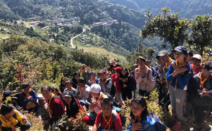 Coronation Hiking for Scouts of Sherubling Campus II