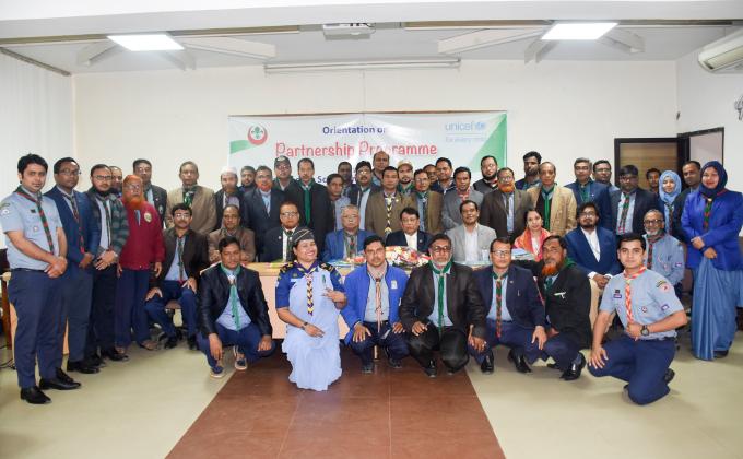 Partnership program between Bangladesh scout and UNICEF Bangladesh
