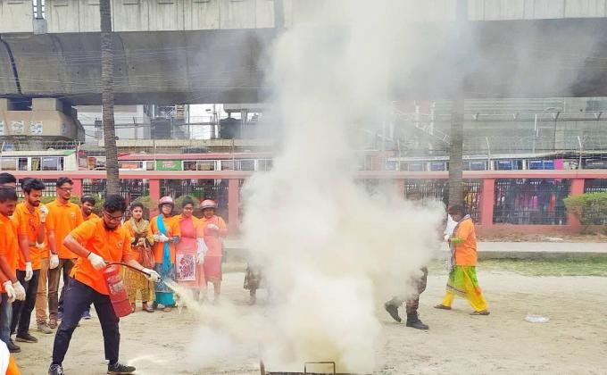 Urban Community Volunteer Development Training, Dhaka City Corporation, Headquarters of Fire Service and Civil Defense, Bangshal, Dhaka.