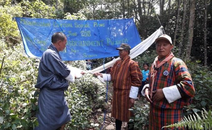 Teaching  values to youths through scouting activities.