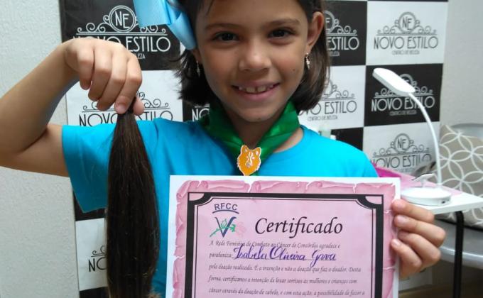 Doação de Cabelo para Rede Feminina de Combate ao Cancer