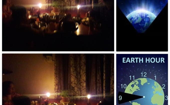 Sankalp Project: C.Earth hour Challenge 3- #Dinner-in-the-dark By sunita Barmaiya