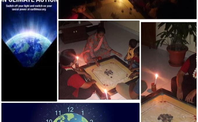 Sankalp Project: C. Earthhour Challenge-3 -#Game at night By Sunita Barmaiya