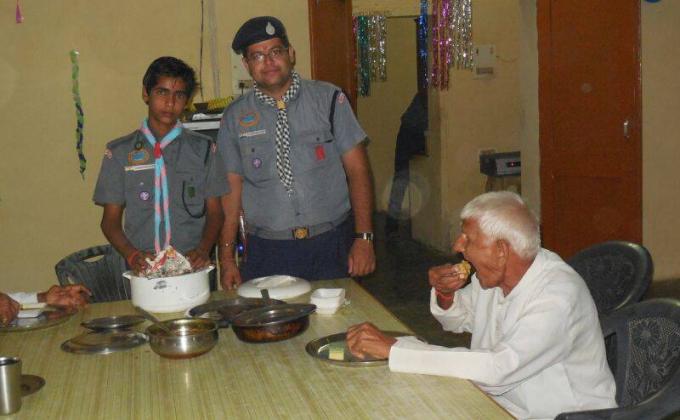 Diwali Celebration in Old Age Home