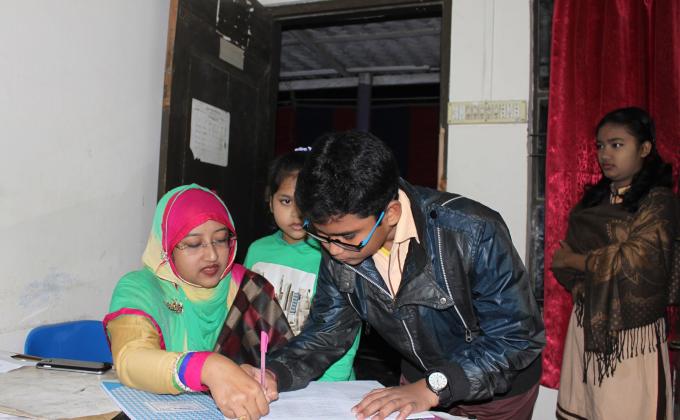 Helpless children school Admission program