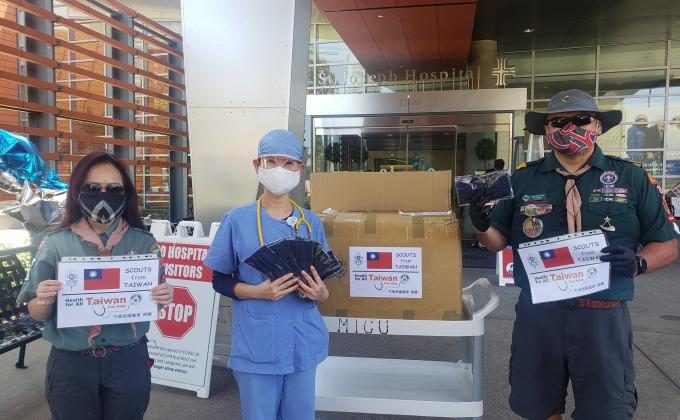 Face mask donation for California Scouts