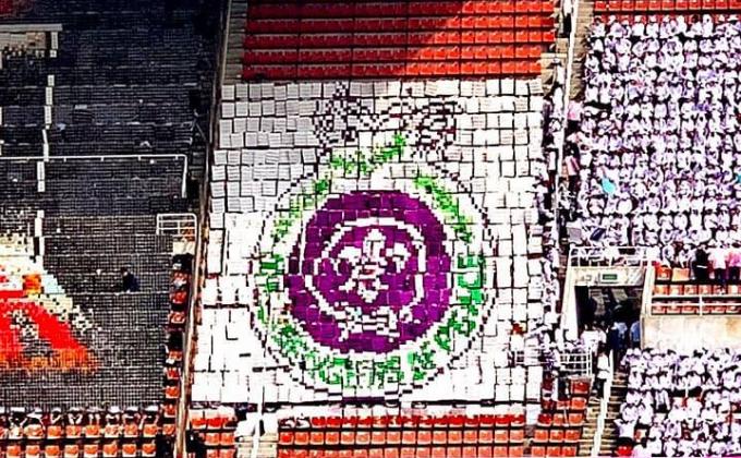 กิจกรรมเชียร์และแปรอักษร งานกรีฑาสวนกุหลาบสัมพันธ์ ครั้งที่ 23