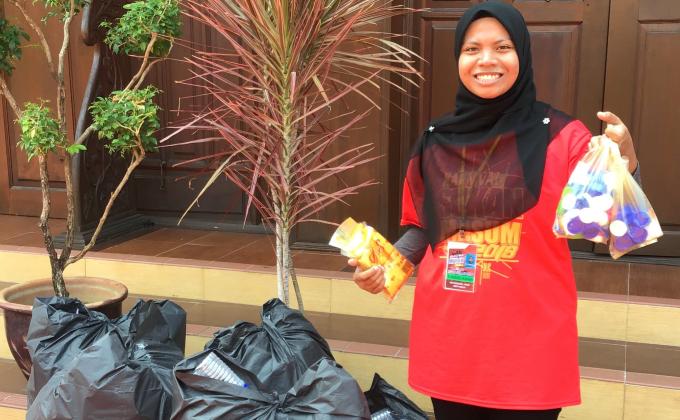 “WalkSide by Rovs Project “ - Collected bottle caps from event at UMK 