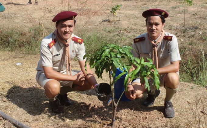 ลูกเสือจิตอาสาปลูกป่าพัฒนาโรงเรียน