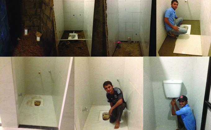 Making Flush Toilet