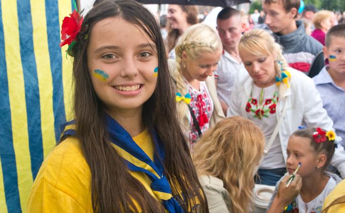 Украина в сине-желтом цвете