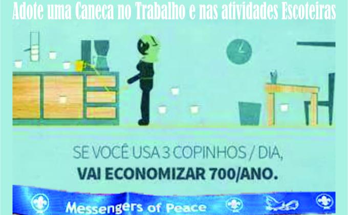 Adote uma caneca no trabalho e Atividades Escoteiras