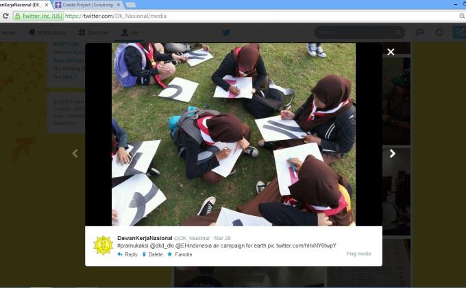 “Earth Hour” ala Pramuka; Berlari, Berbincang dan Bermain Layangan