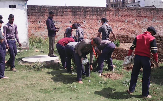 Clean india campaign done by scouts at Varanasi