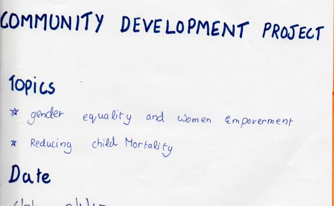 sustained community development project