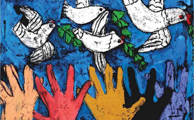 PEACE CHALLENGE BOOK STARTED ON THE LINES OF ON UN FAO YUNGA BOOKS