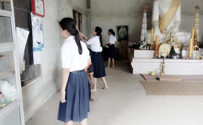 ทำความสะอาดวัด